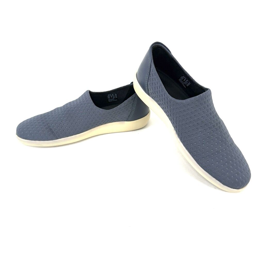 ECCO Soft 2.0 Slip On Knit Sneakers Comfort Shoes Blue Women's EU 38 / US 7-7.5
